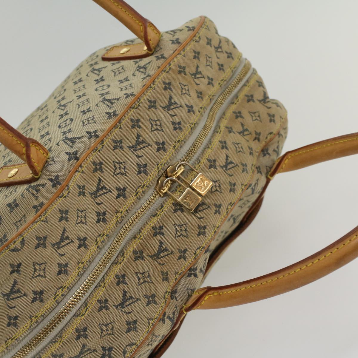LOUIS VUITTON Monogram Mini Marie Hand Bag Blue M92003 LV 55395