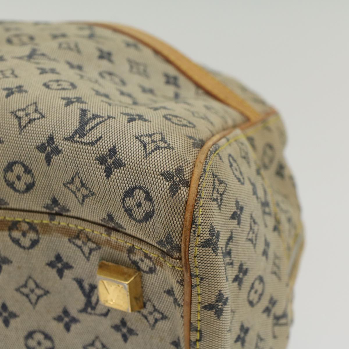 LOUIS VUITTON Monogram Mini Marie Hand Bag Blue M92003 LV 55395