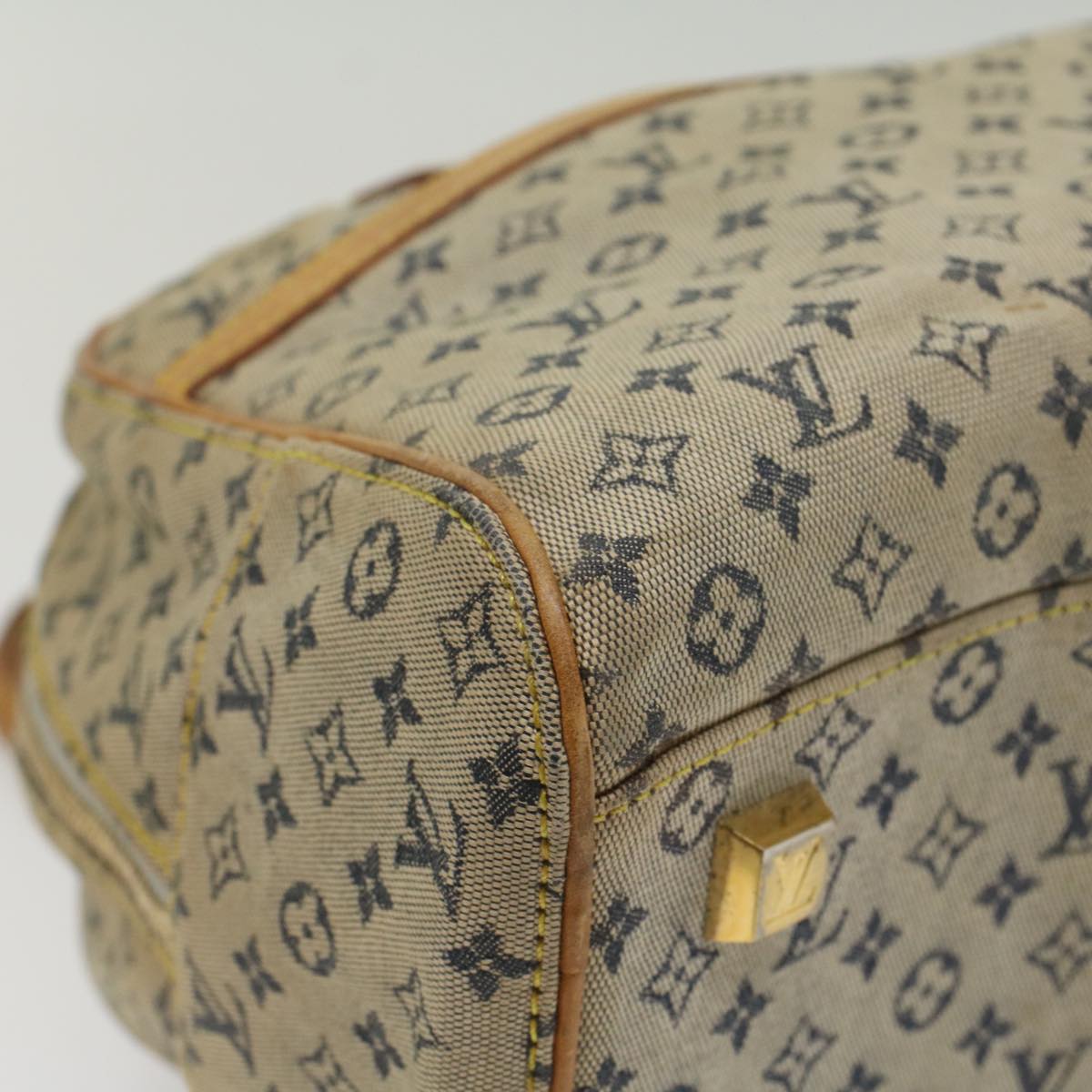 LOUIS VUITTON Monogram Mini Marie Hand Bag Blue M92003 LV 55395