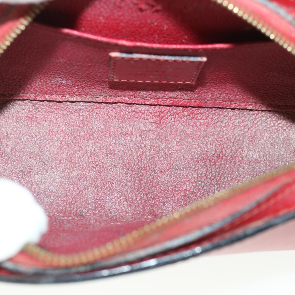 LOUIS VUITTON Epi Dauphine PM Pouch Red M48447 LV 55457