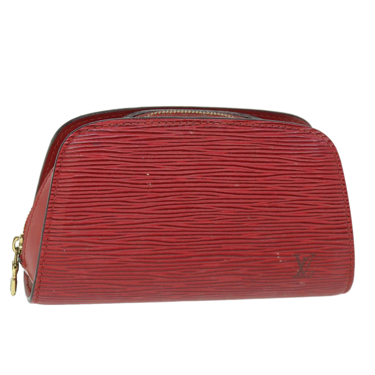 LOUIS VUITTON Epi Dauphine PM Pouch Red M48447 LV 55457