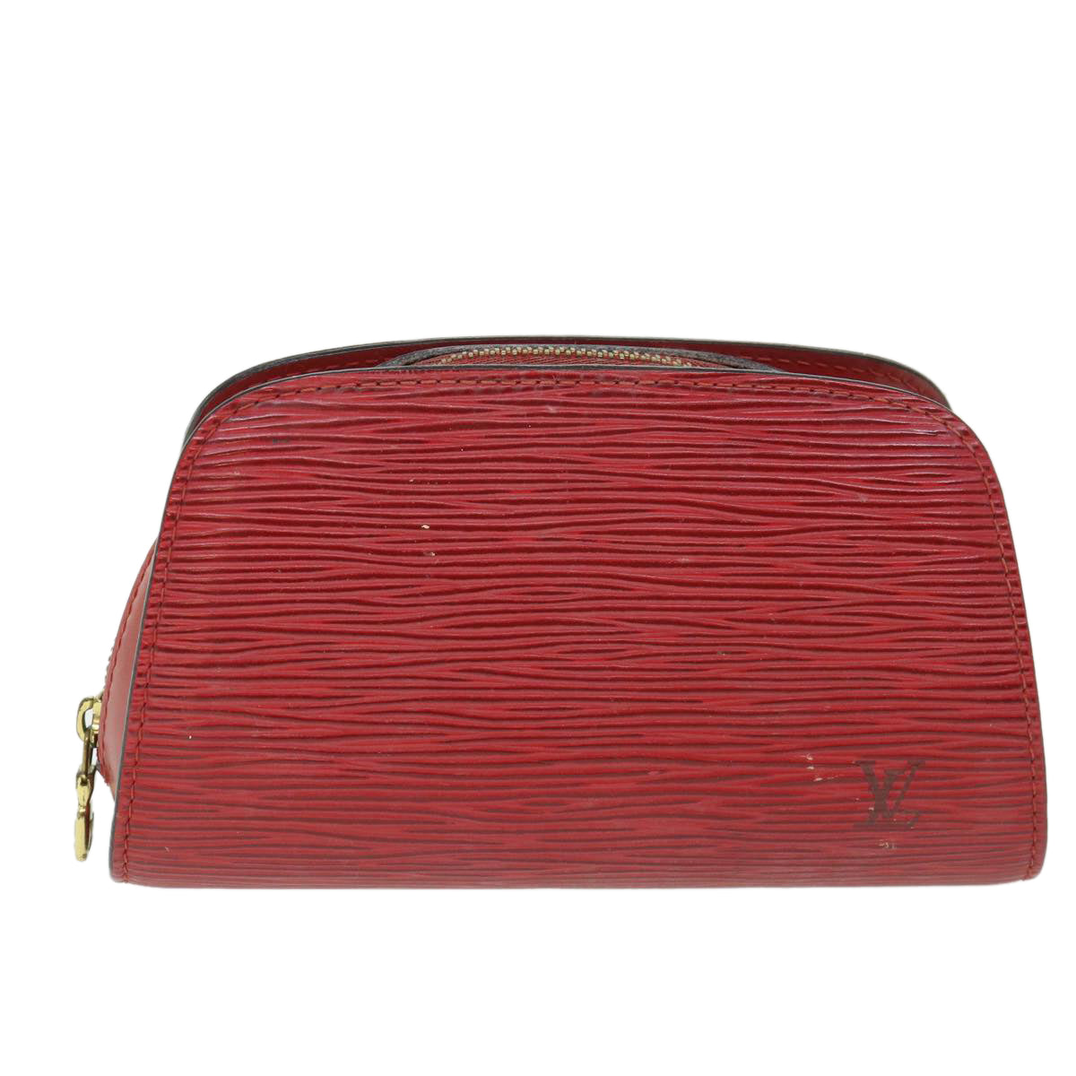 LOUIS VUITTON Epi Dauphine PM Pouch Red M48447 LV 55457