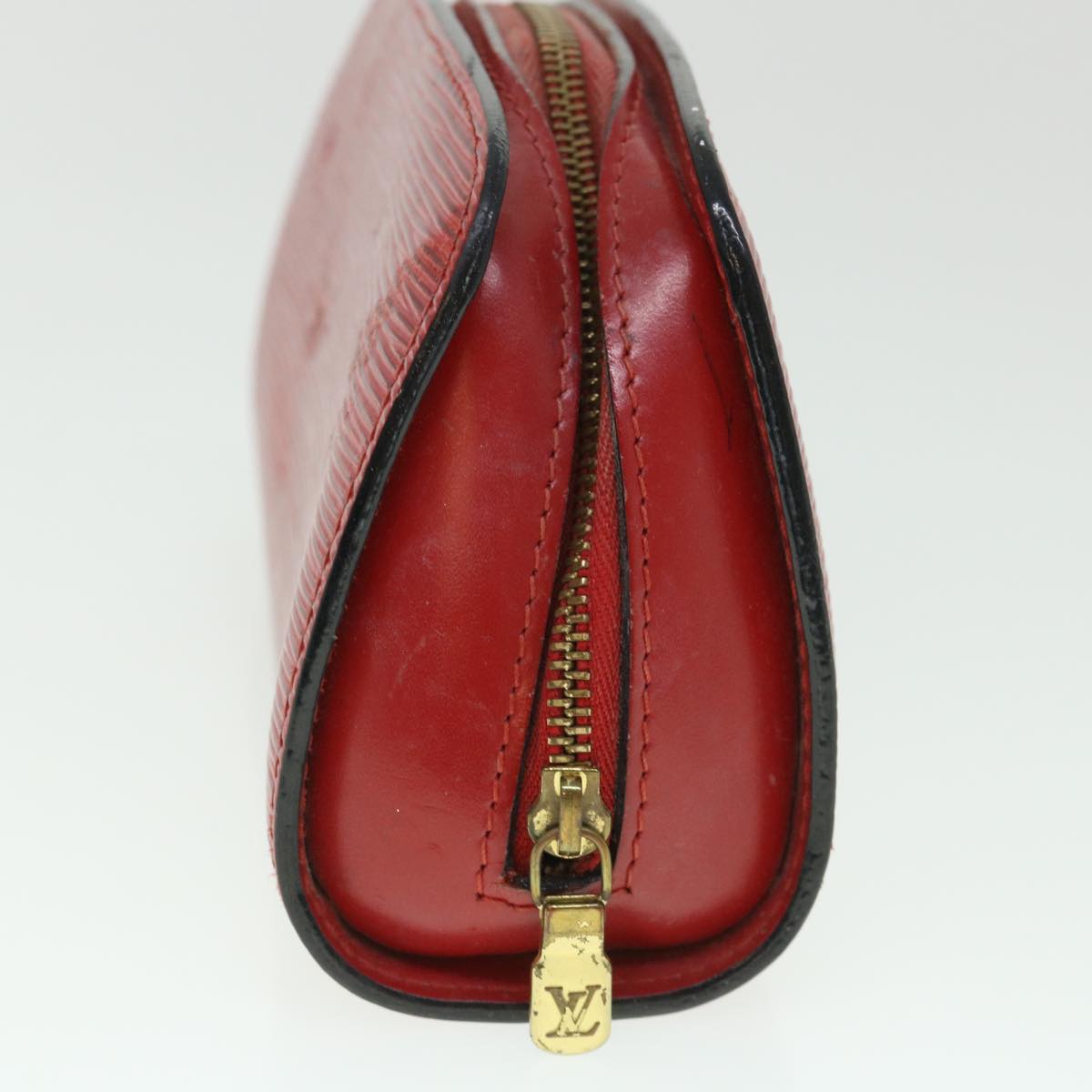LOUIS VUITTON Epi Dauphine PM Pouch Red M48447 LV 55457