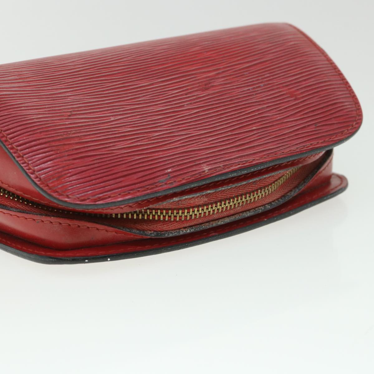 LOUIS VUITTON Epi Dauphine PM Pouch Red M48447 LV 55457