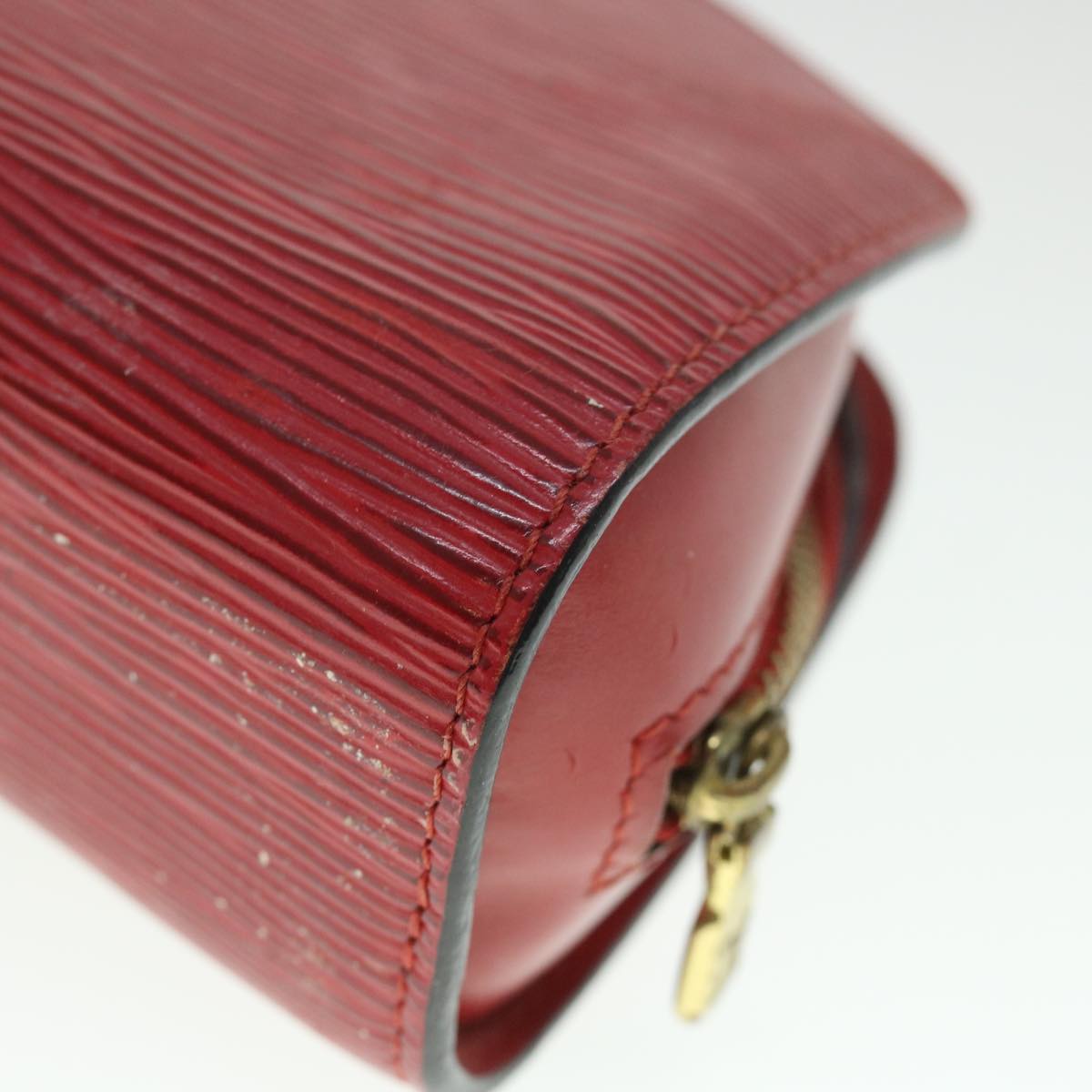 LOUIS VUITTON Epi Dauphine PM Pouch Red M48447 LV 55457