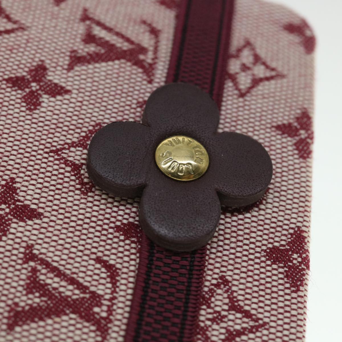 LOUIS VUITTON Monogram Mini Carnet PM Planner Red R20837 LV 55463