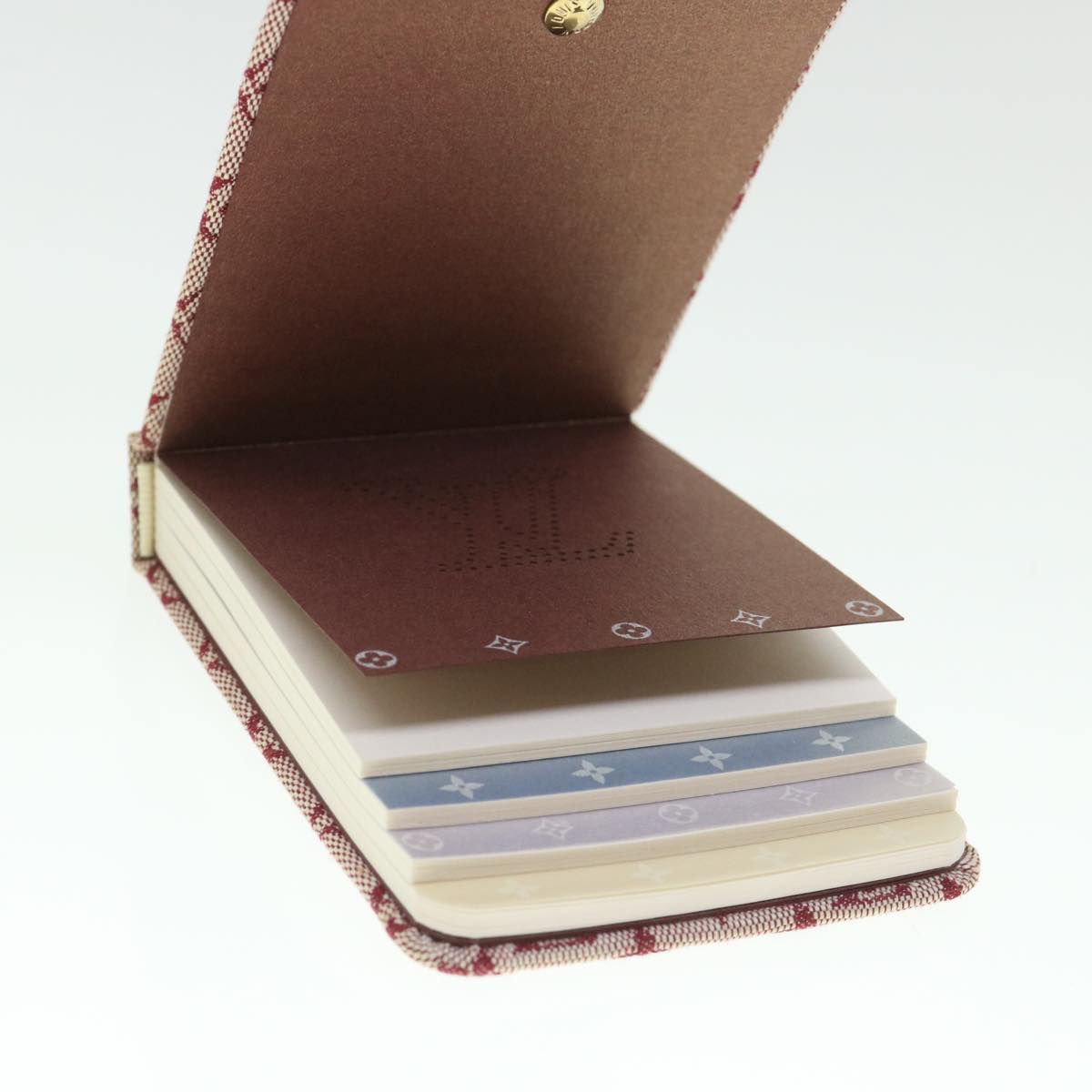 LOUIS VUITTON Monogram Mini Carnet PM Planner Red R20837 LV 55463
