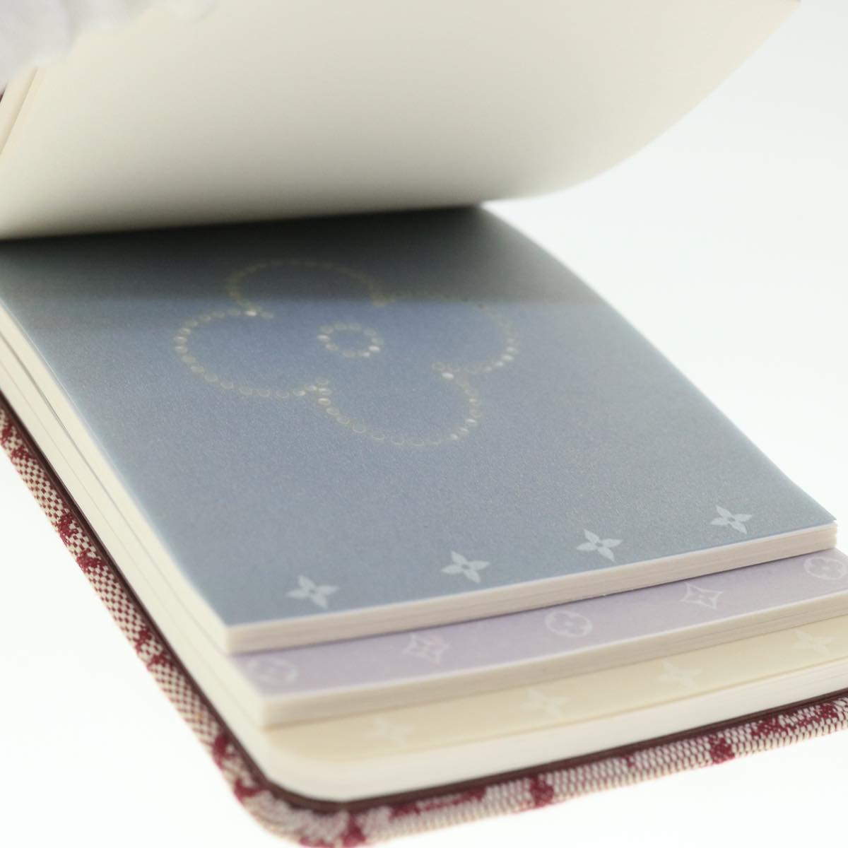 LOUIS VUITTON Monogram Mini Carnet PM Planner Red R20837 LV 55463