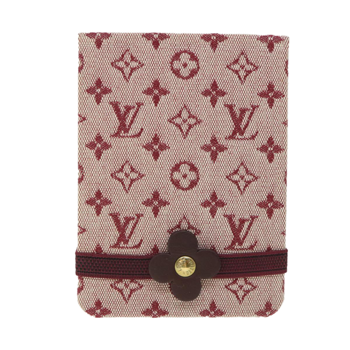 LOUIS VUITTON Monogram Mini Carnet PM Planner Red R20837 LV 55463