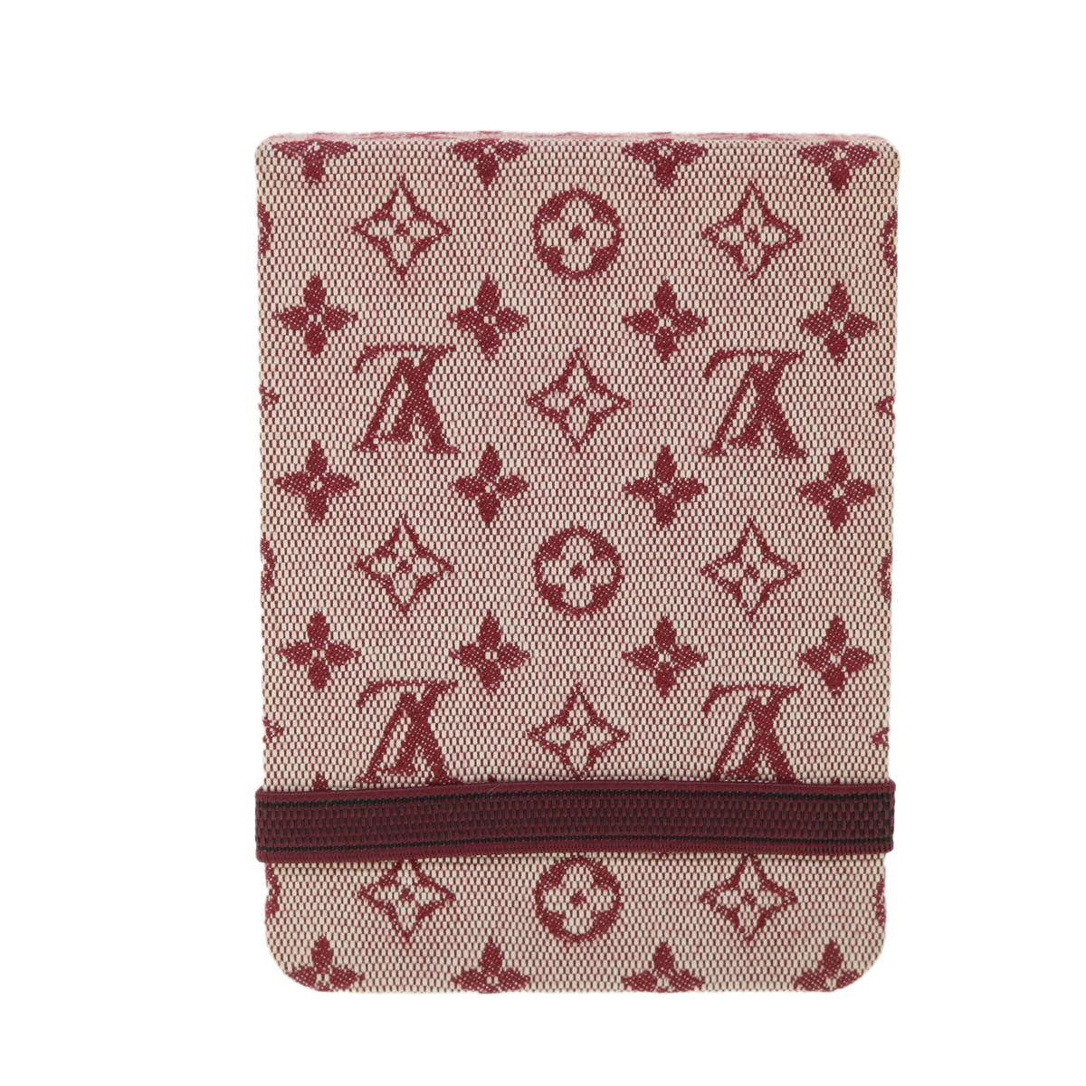 LOUIS VUITTON Monogram Mini Carnet PM Planner Red R20837 LV 55463