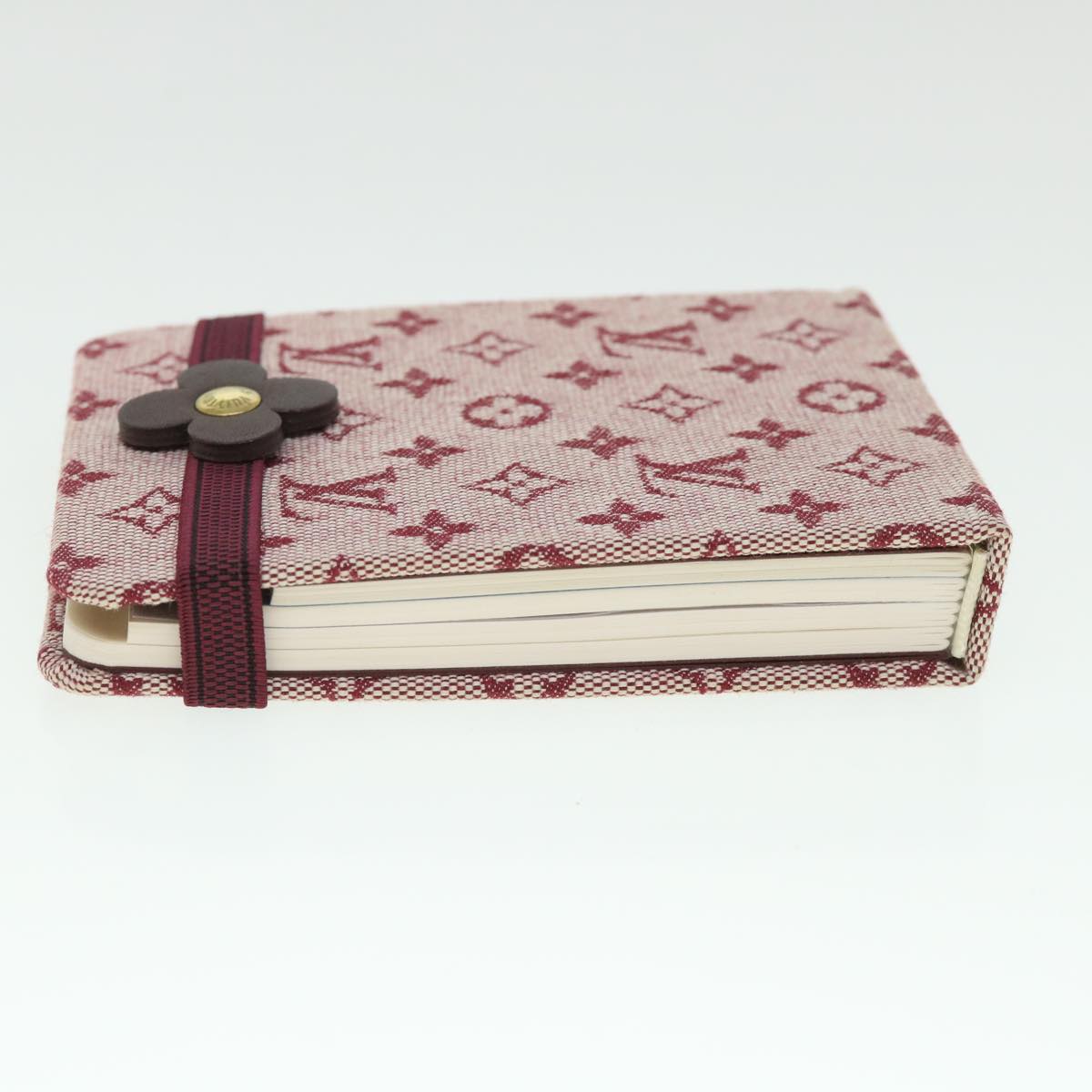 LOUIS VUITTON Monogram Mini Carnet PM Planner Red R20837 LV 55463