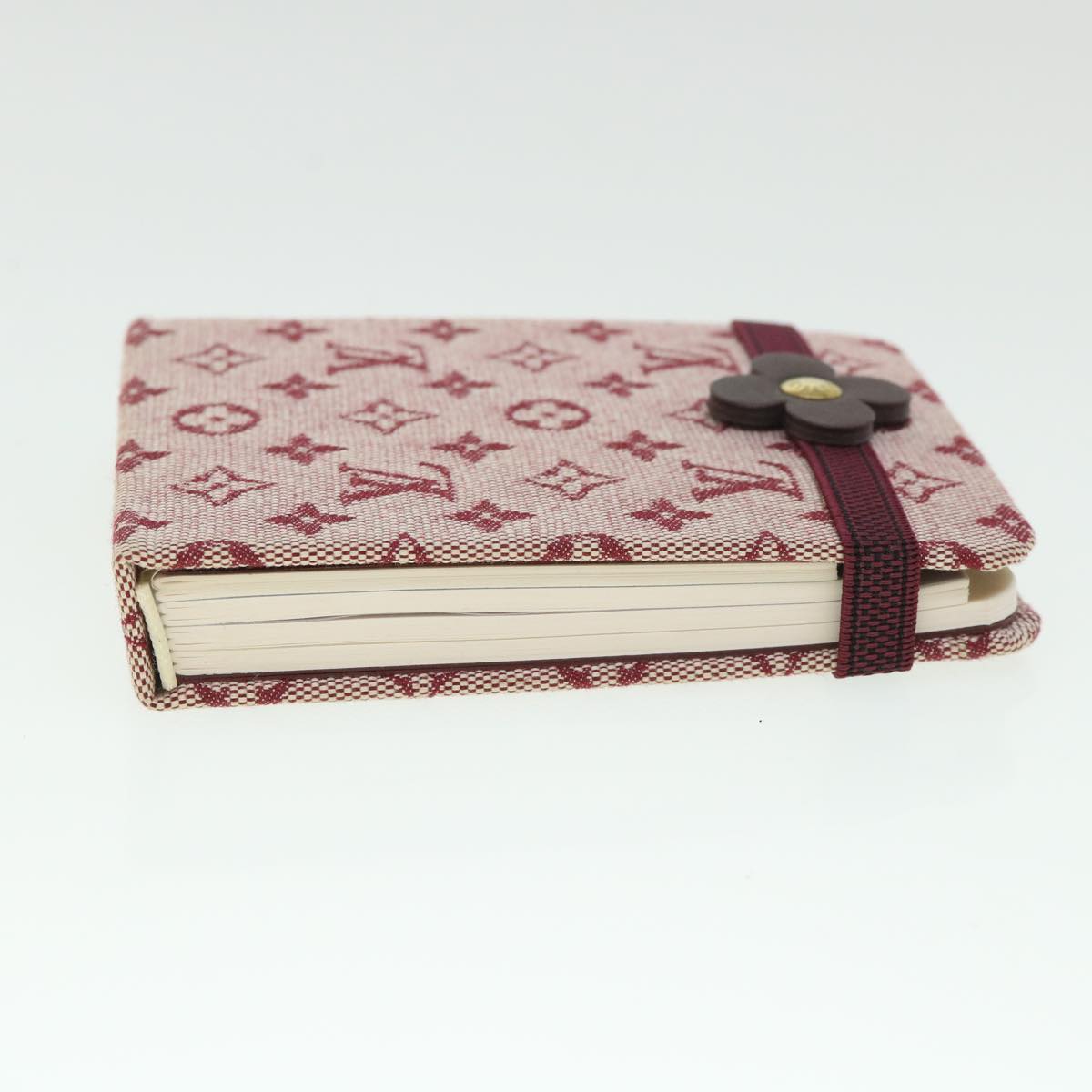 LOUIS VUITTON Monogram Mini Carnet PM Planner Red R20837 LV 55463