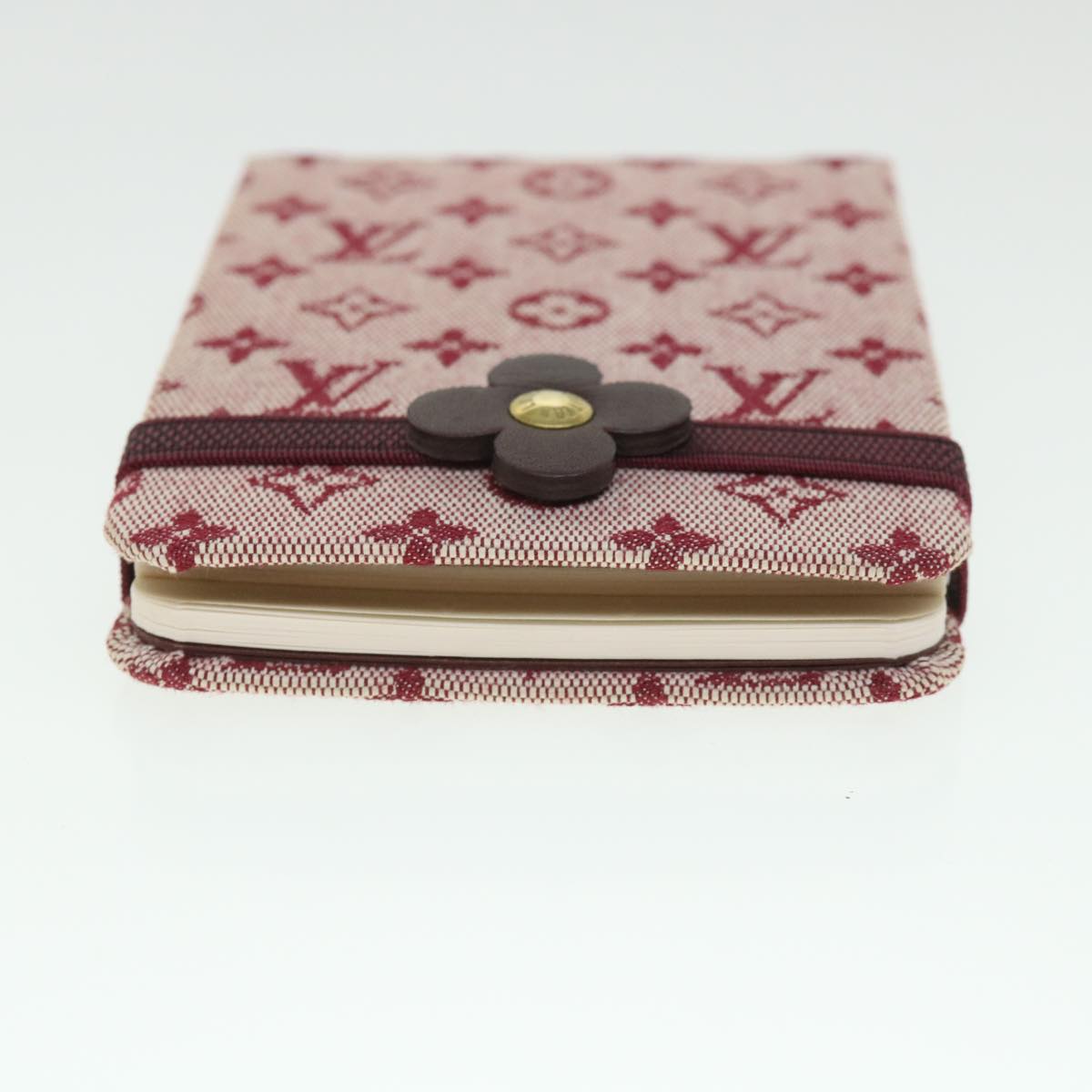 LOUIS VUITTON Monogram Mini Carnet PM Planner Red R20837 LV 55463