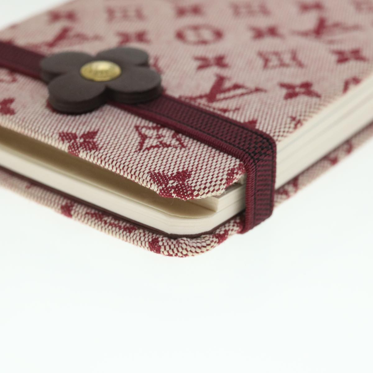 LOUIS VUITTON Monogram Mini Carnet PM Planner Red R20837 LV 55463
