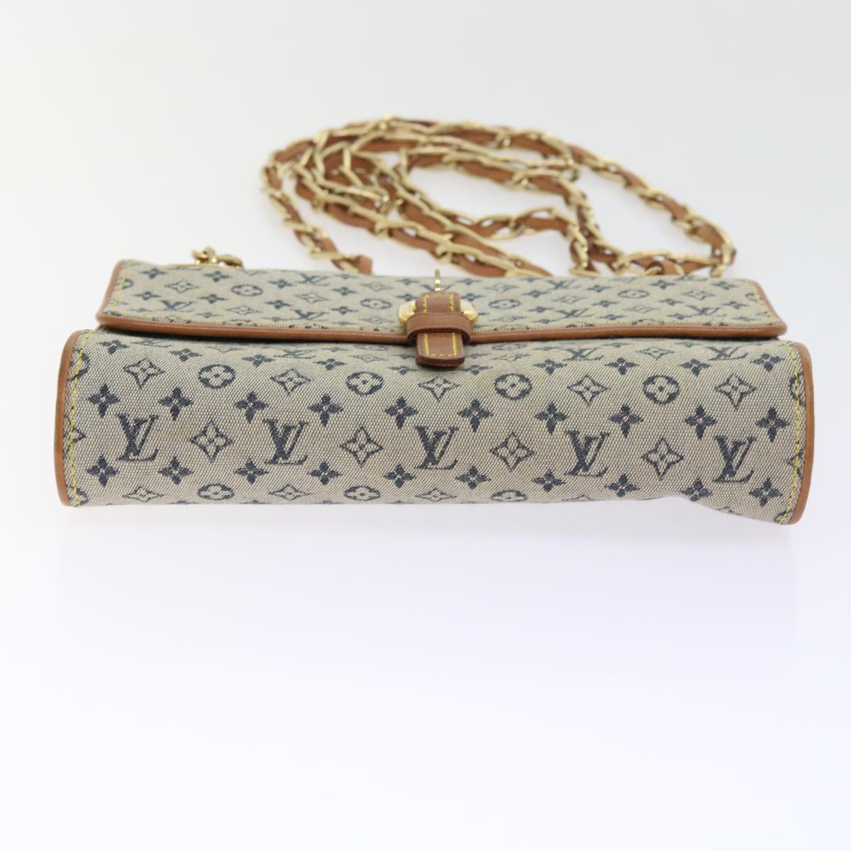 LOUIS VUITTON Monogram Mini Camille Chain Shoulder Bag Blue M92002 55469