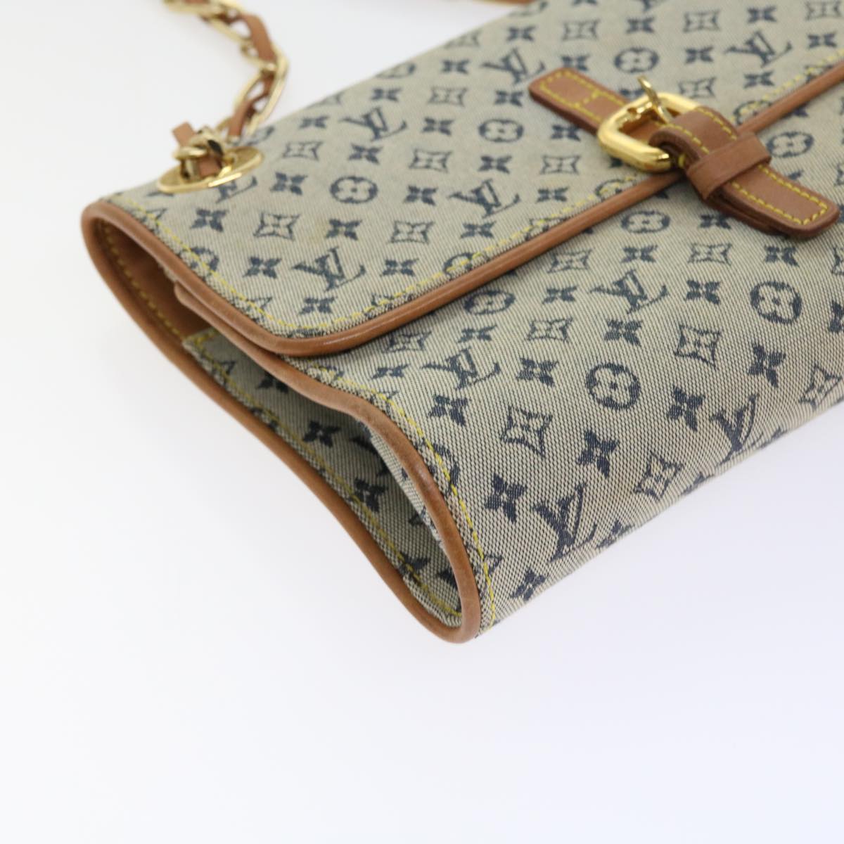 LOUIS VUITTON Monogram Mini Camille Chain Shoulder Bag Blue M92002 55469