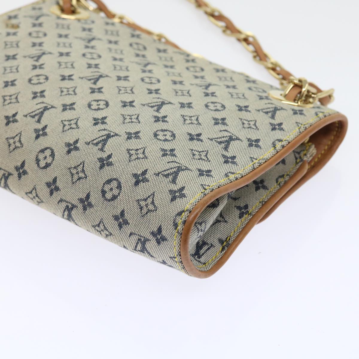 LOUIS VUITTON Monogram Mini Camille Chain Shoulder Bag Blue M92002 55469