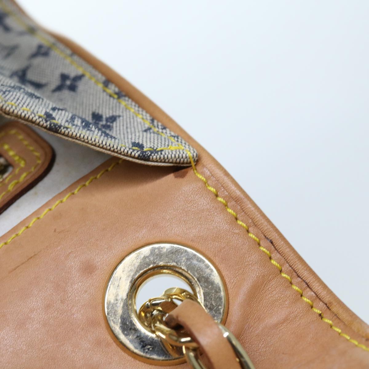 LOUIS VUITTON Monogram Mini Camille Chain Shoulder Bag Blue M92002 55469