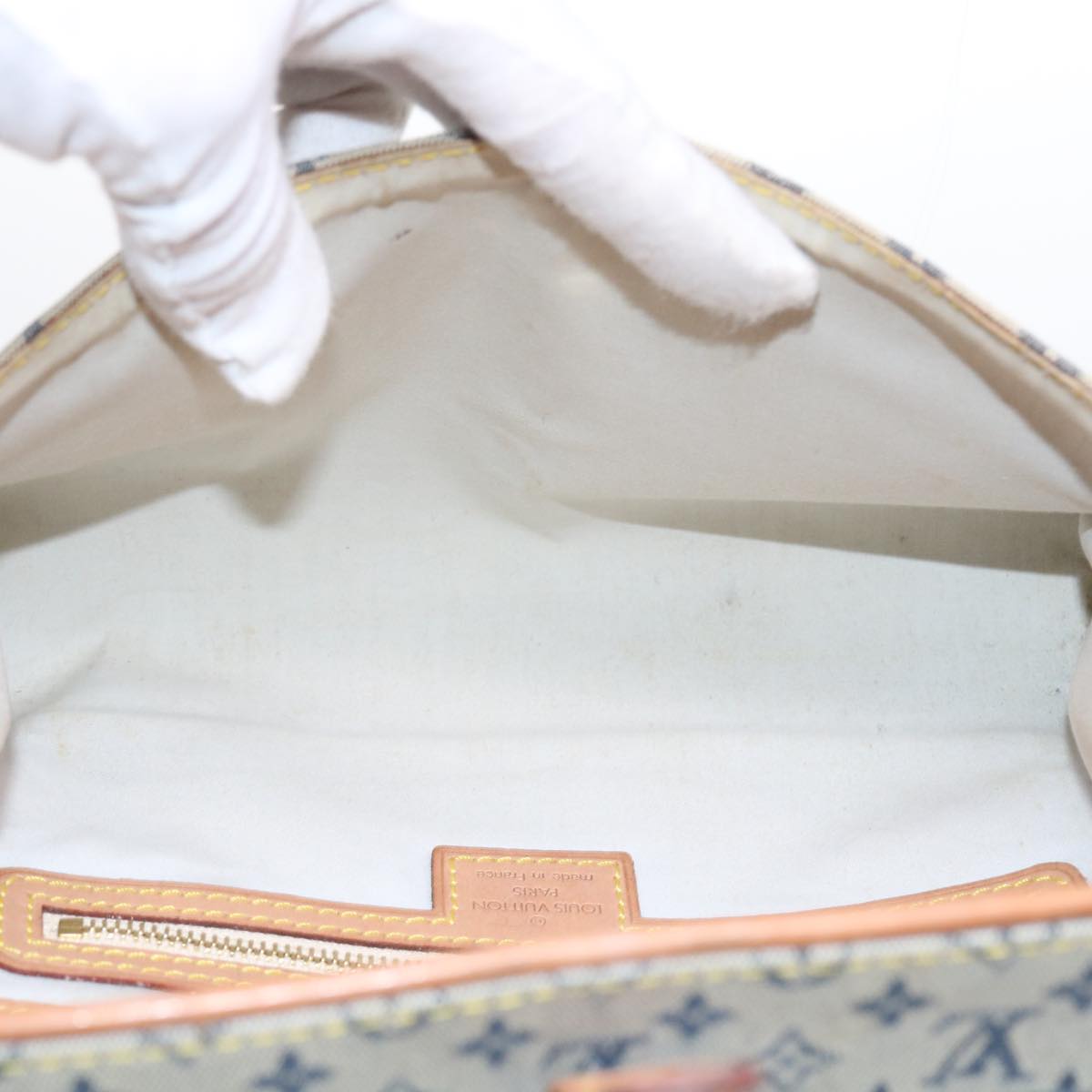 LOUIS VUITTON Monogram Mini Camille Chain Shoulder Bag Blue M92002 55469