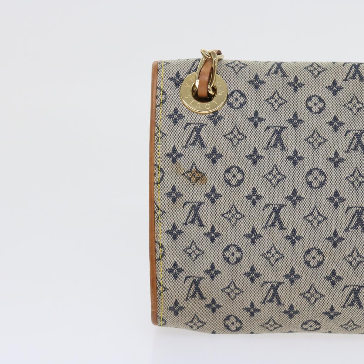 LOUIS VUITTON Monogram Mini Camille Chain Shoulder Bag Blue M92002 55469
