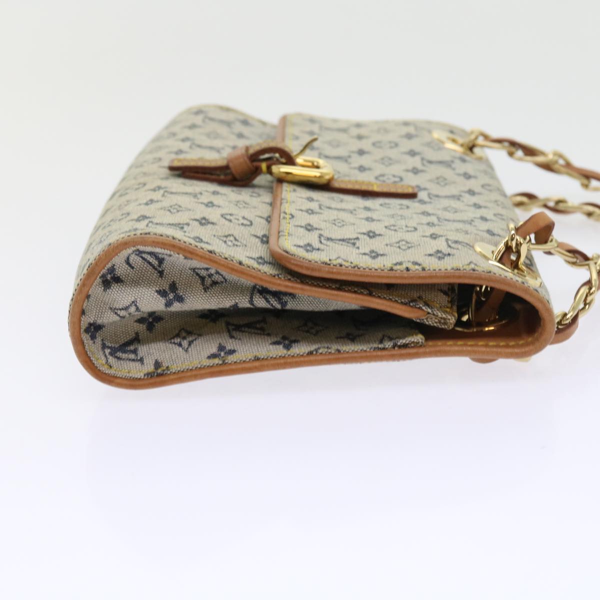 LOUIS VUITTON Monogram Mini Camille Chain Shoulder Bag Blue M92002 55469