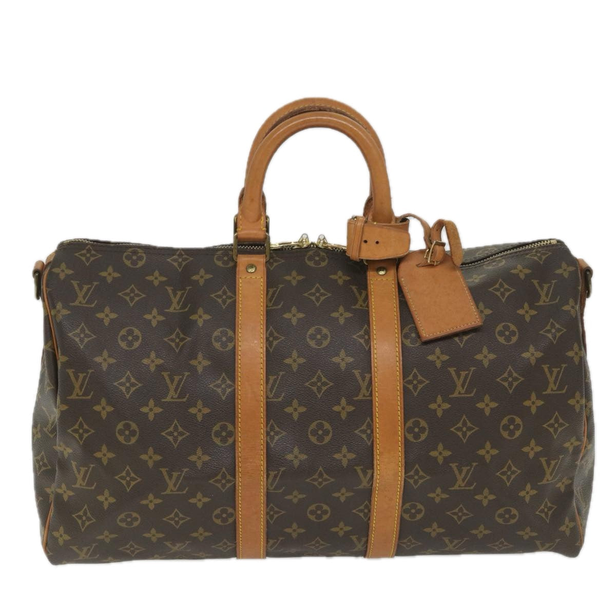 LOUIS VUITTON Monogram Keepall Bandouliere 45 Boston Bag M41418 LV 55477