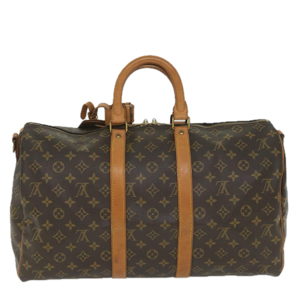 LOUIS VUITTON Monogram Keepall Bandouliere 45 Boston Bag M41418 LV 55477