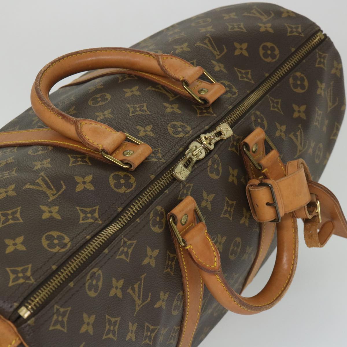 LOUIS VUITTON Monogram Keepall Bandouliere 45 Boston Bag M41418 LV 55477