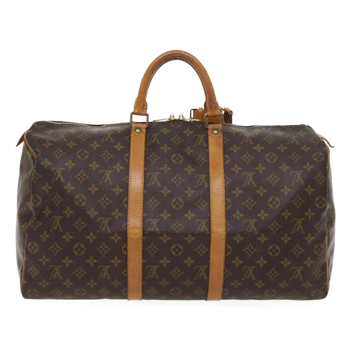 LOUIS VUITTON Monogram Keepall 50 Boston Bag M41426 LV 55478