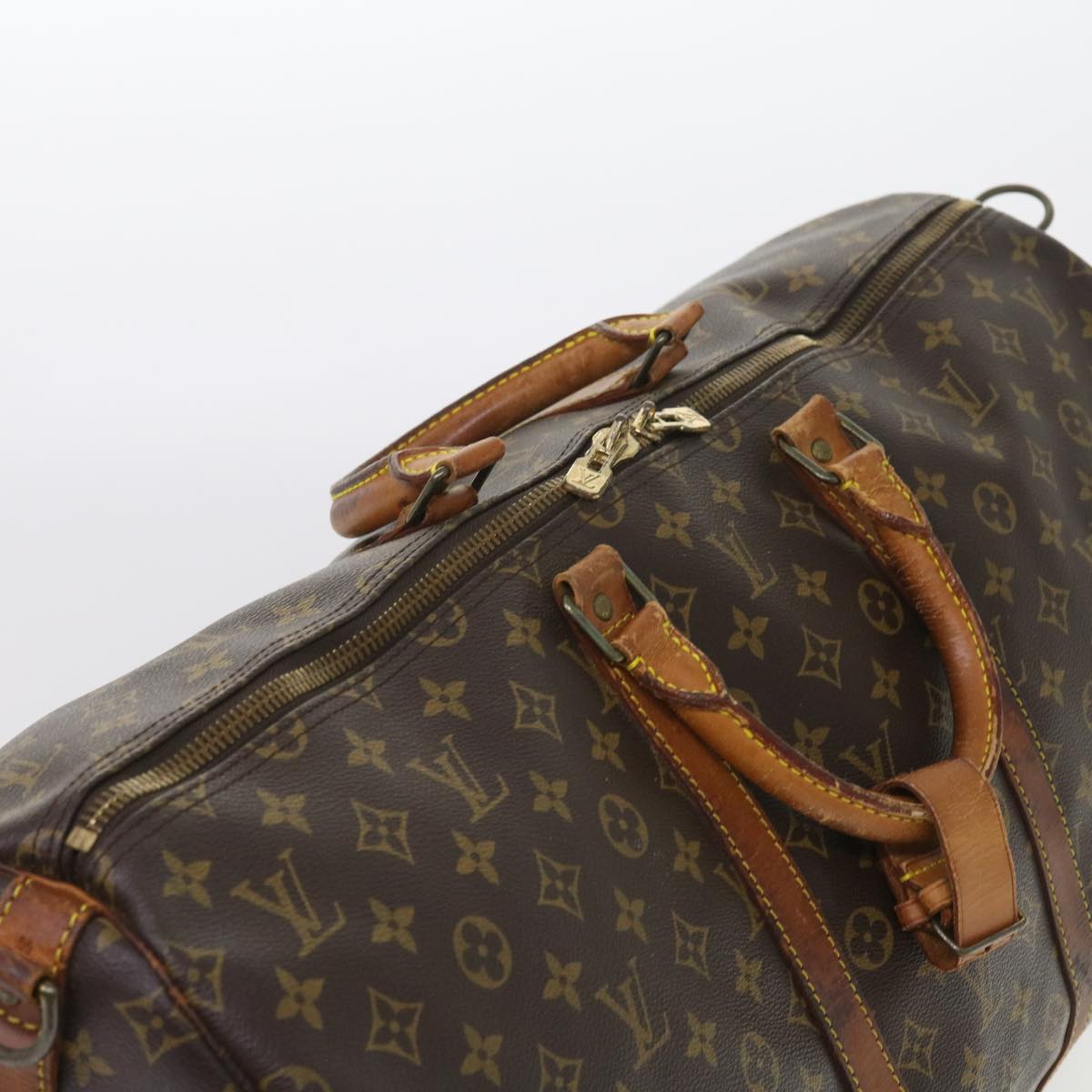 LOUIS VUITTON Monogram Keepall Bandouliere 55 Boston Bag M41414 LV 55488