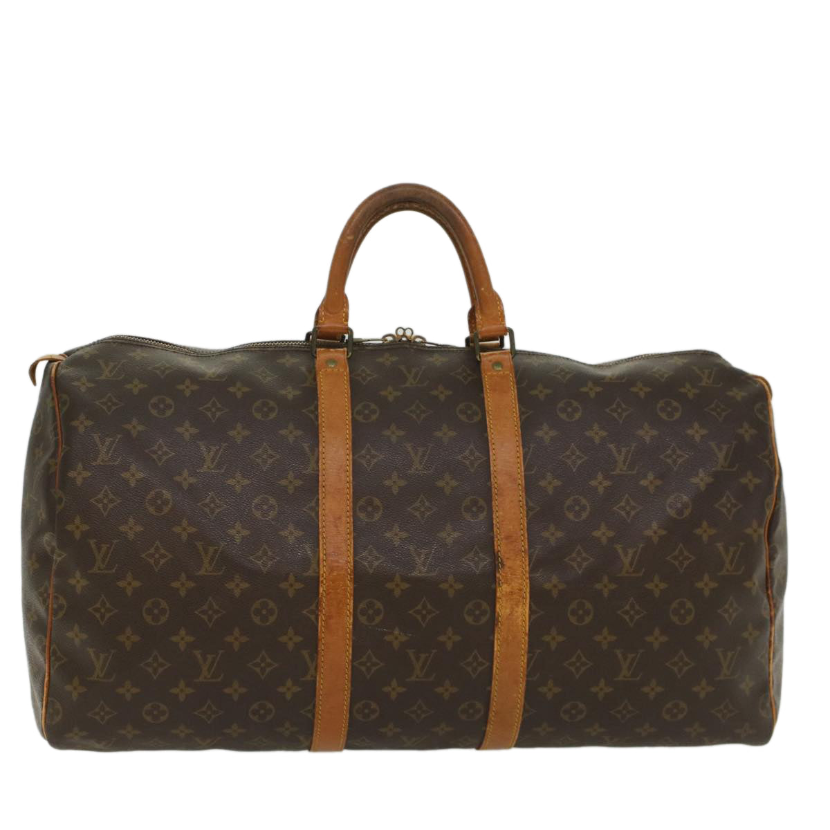 LOUIS VUITTON Monogram Keepall 55 Boston Bag M41424 LV 55489