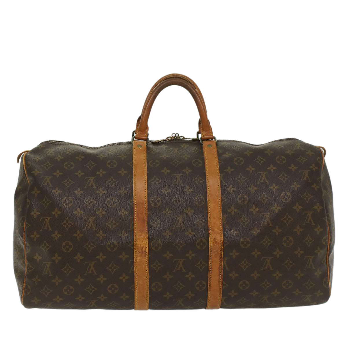 LOUIS VUITTON Monogram Keepall 55 Boston Bag M41424 LV 55489