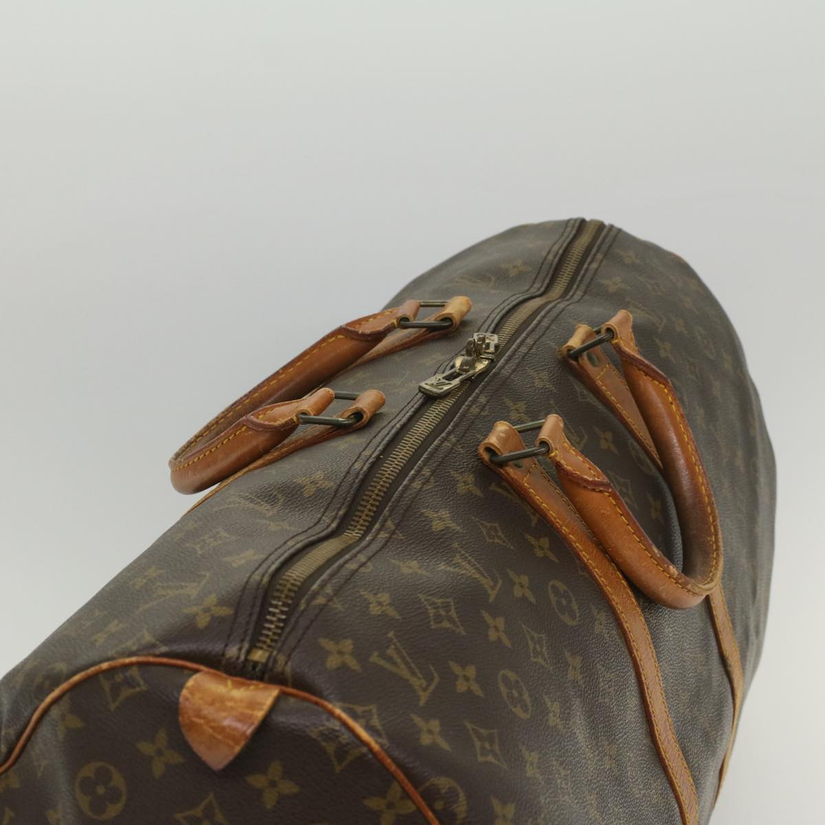 LOUIS VUITTON Monogram Keepall 55 Boston Bag M41424 LV 55489