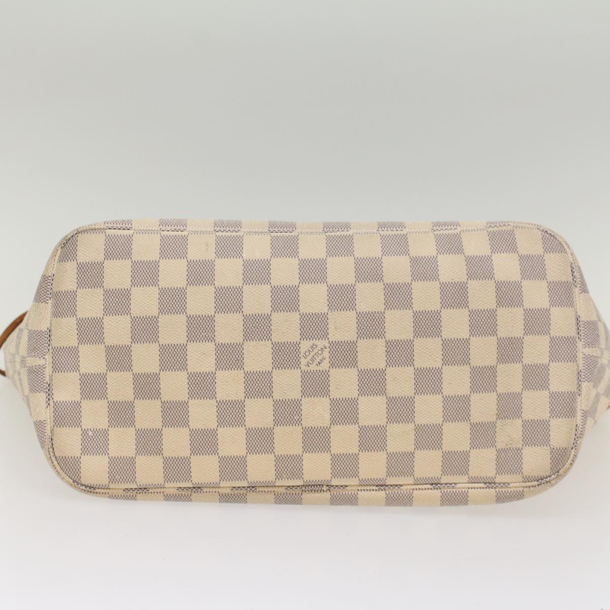 LOUIS VUITTON Damier Azur Neverfull MM Tote Bag N41605 LV 55498