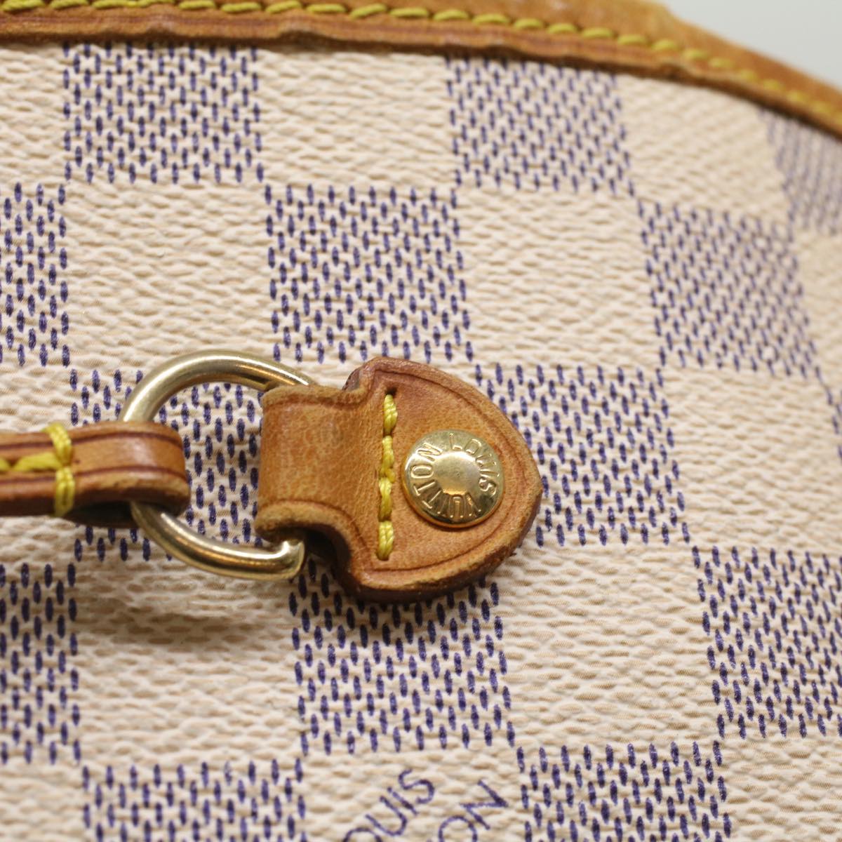 LOUIS VUITTON Damier Azur Neverfull MM Tote Bag N41605 LV 55498