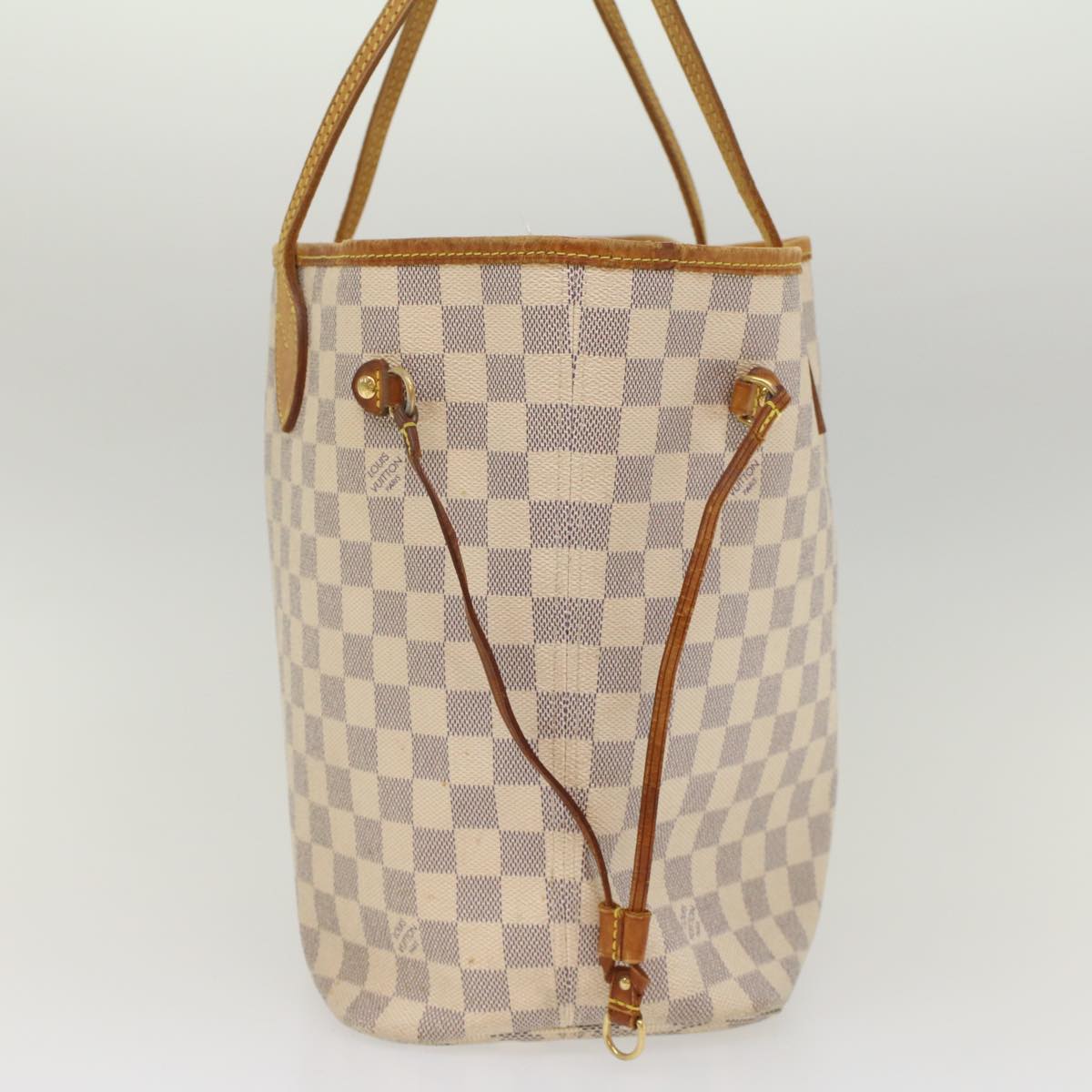 LOUIS VUITTON Damier Azur Neverfull MM Tote Bag N41605 LV 55498