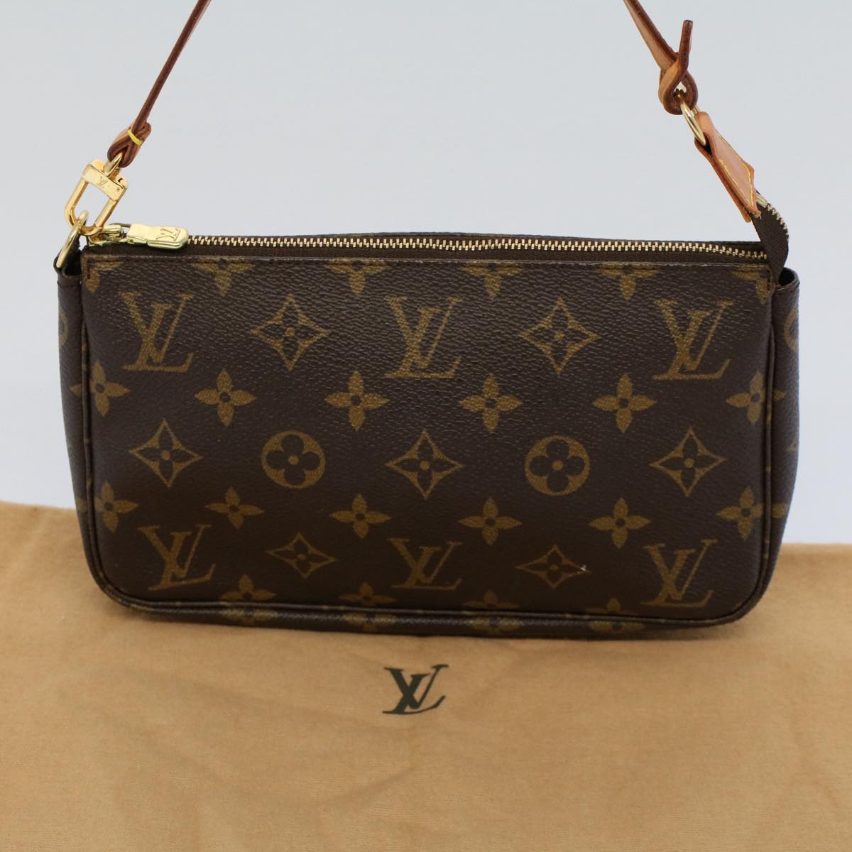 LOUIS VUITTON Monogram Pochette Accessoires Pouch M51980 LV 55517