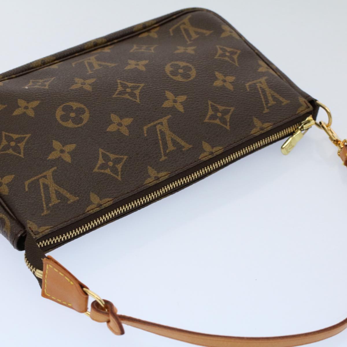 LOUIS VUITTON Monogram Pochette Accessoires Pouch M51980 LV 55517