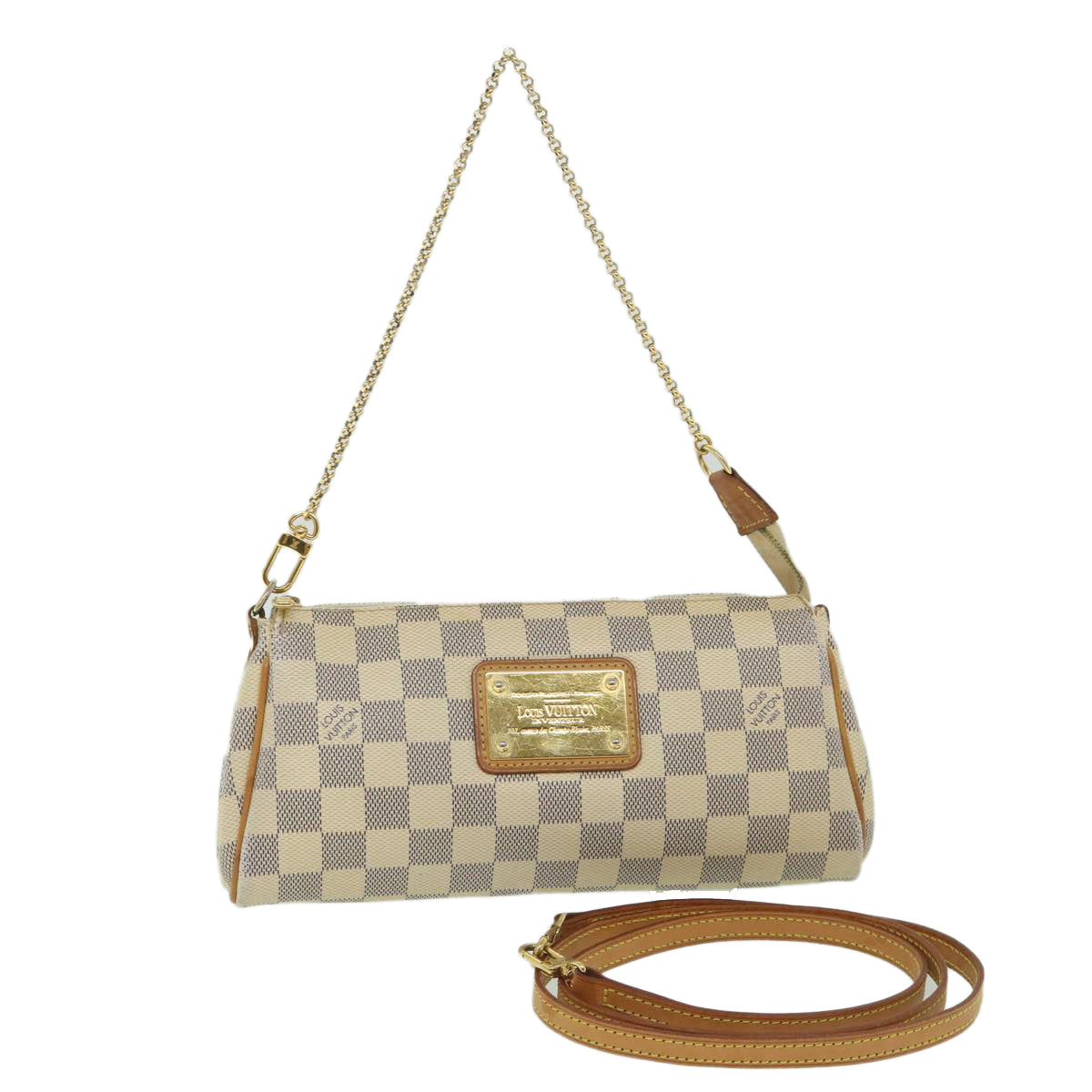 LOUIS VUITTON Damier Azur Eva Shoulder Bag 2way N55214 LV 55519