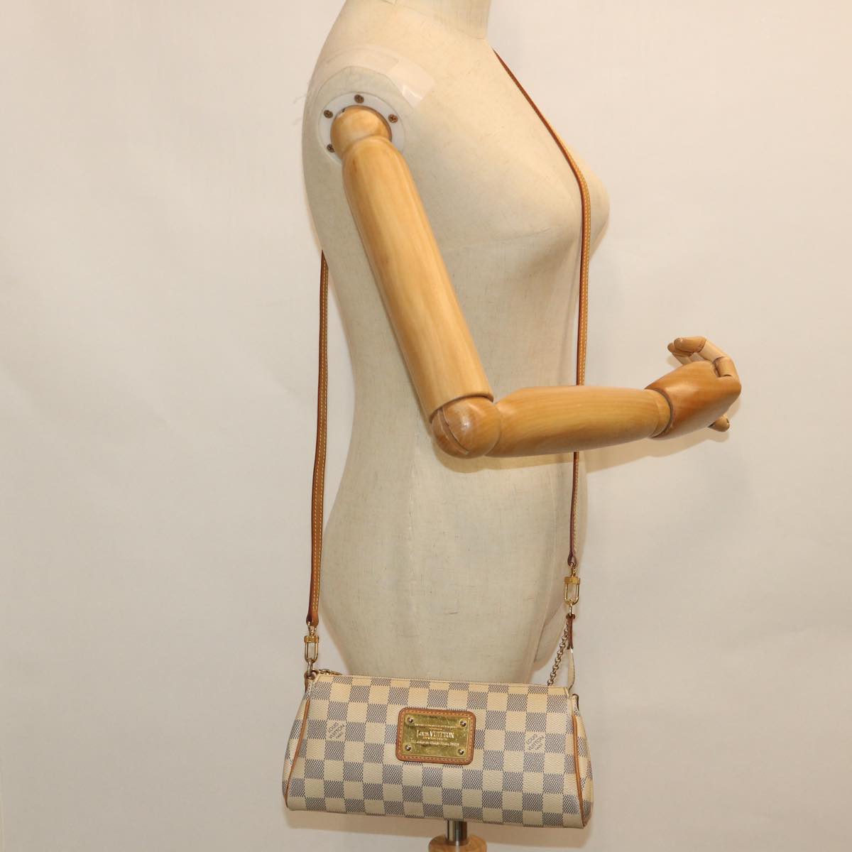 LOUIS VUITTON Damier Azur Eva Shoulder Bag 2way N55214 LV 55519