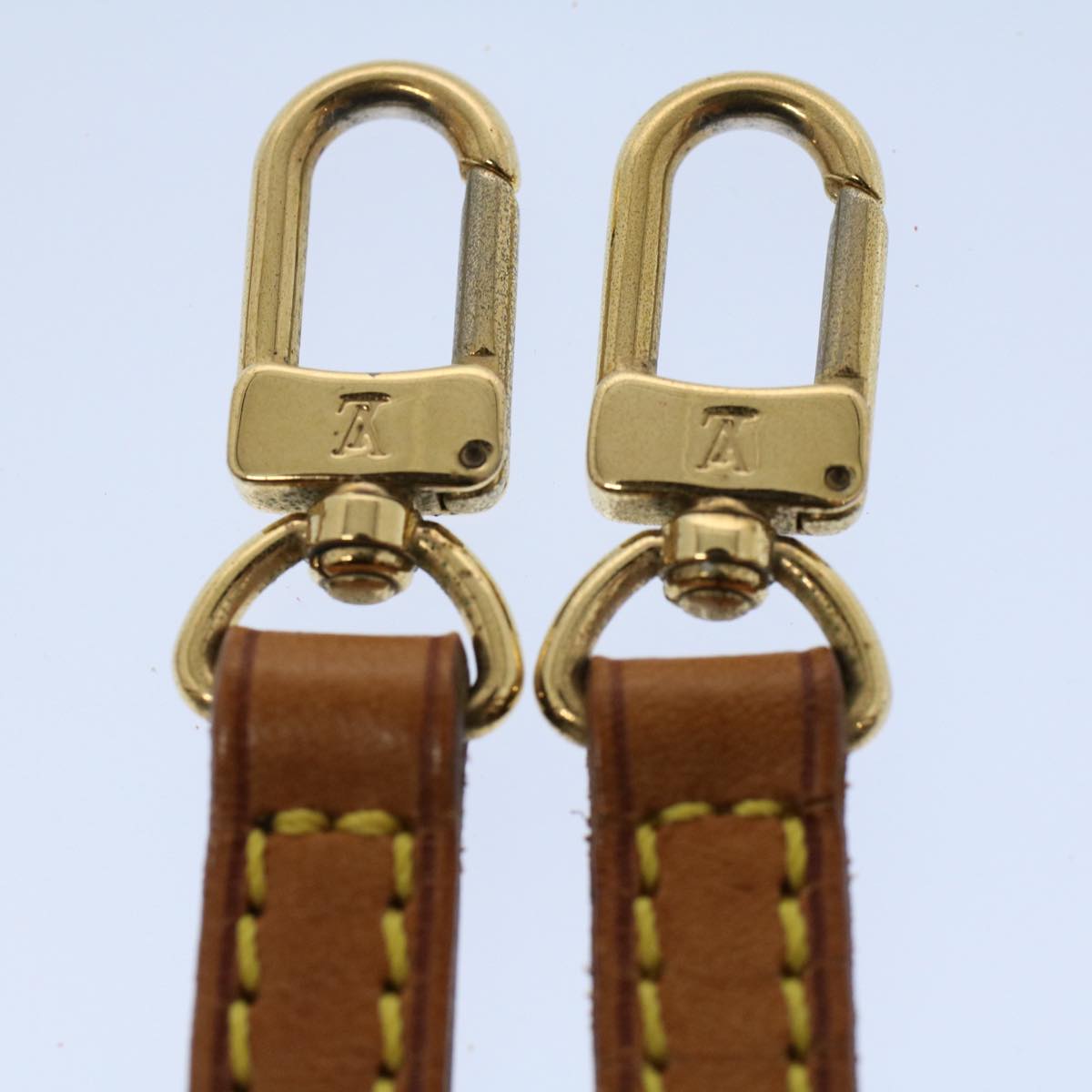 LOUIS VUITTON Adjustable Shoulder Strap Leather 37.4""-43.7"" Beige 55521