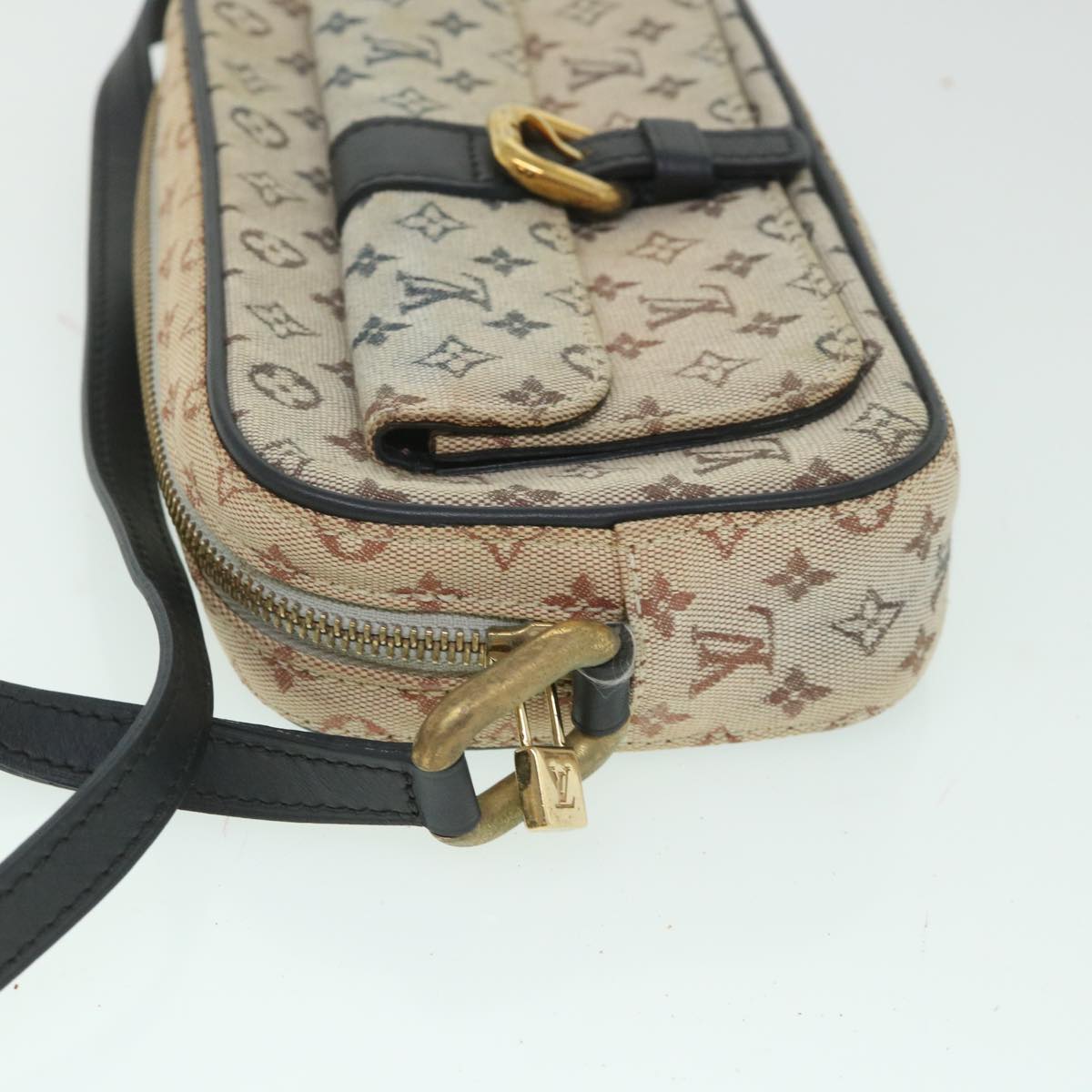 LOUIS VUITTON Monogram Mini Juliet MM Shoulder Bag Blue M92004 LV 55527