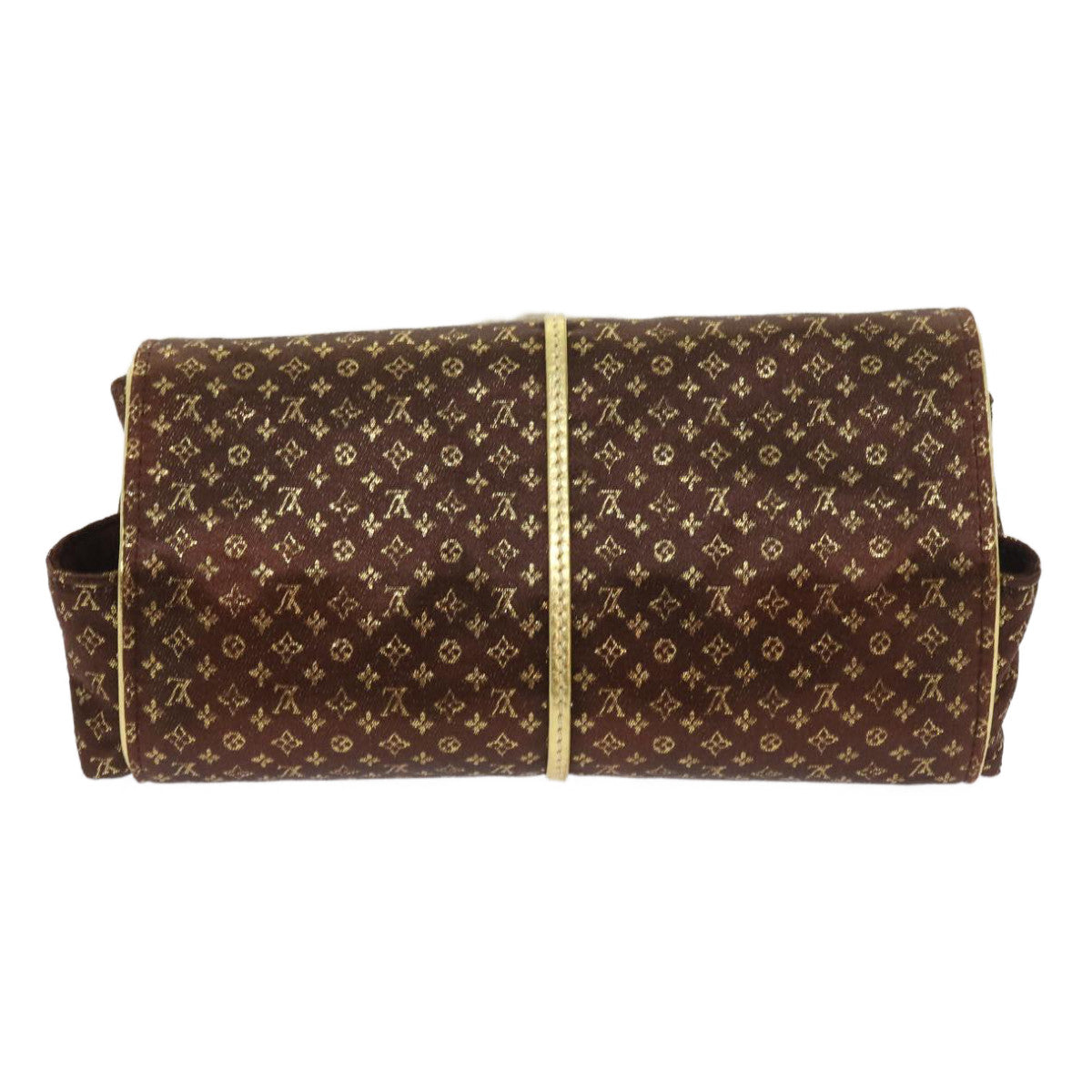 LOUIS VUITTON Monogram Satin Trousse Bijou Pliable Case Brown M92329 55531
