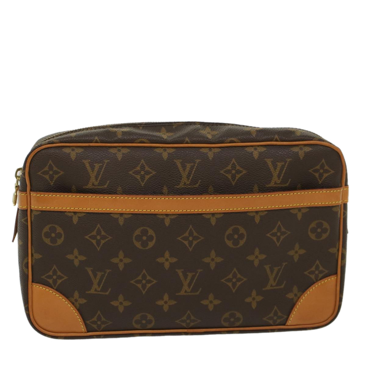 LOUIS VUITTON Monogram Compiegne 28 Clutch Bag M51845 LV 55535