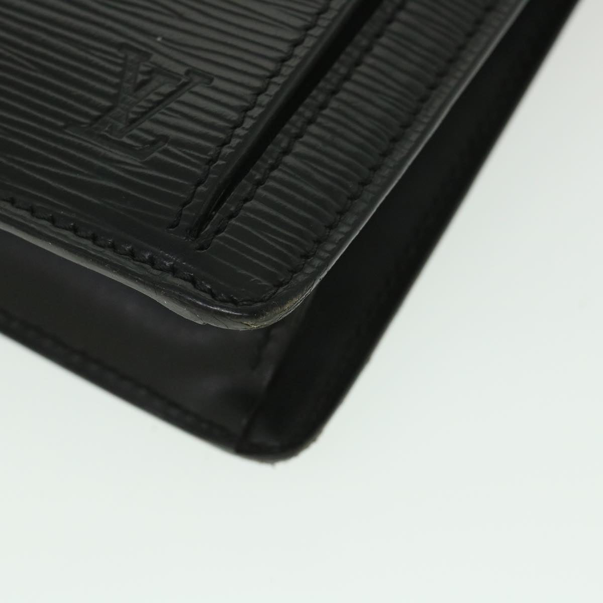 LOUIS VUITTON Epi Serie Dragonne Hand Bag Black M52612 LV 55536