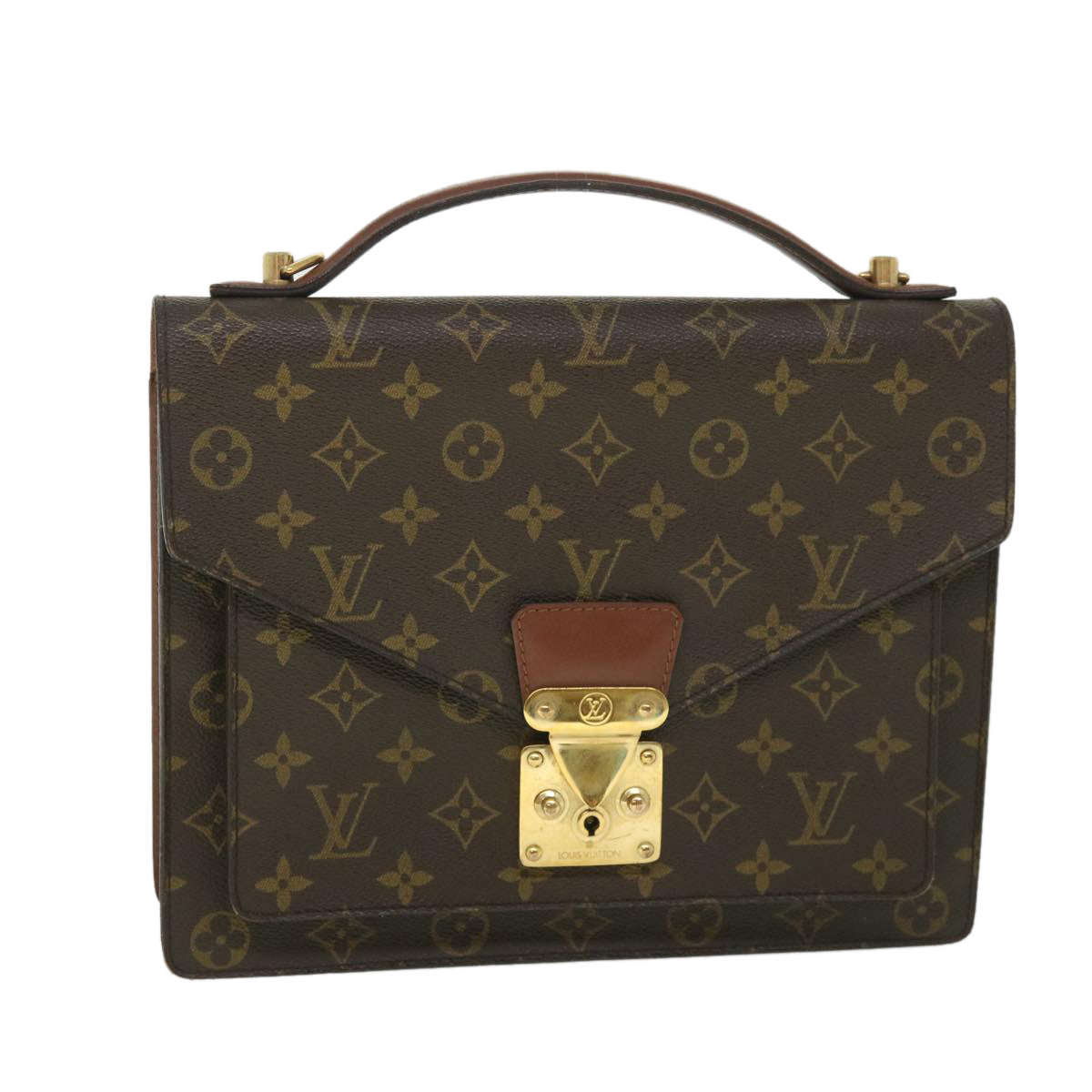 LOUIS VUITTON Monogram Monceau 28 Hand Bag 2way M51185 LV 55540