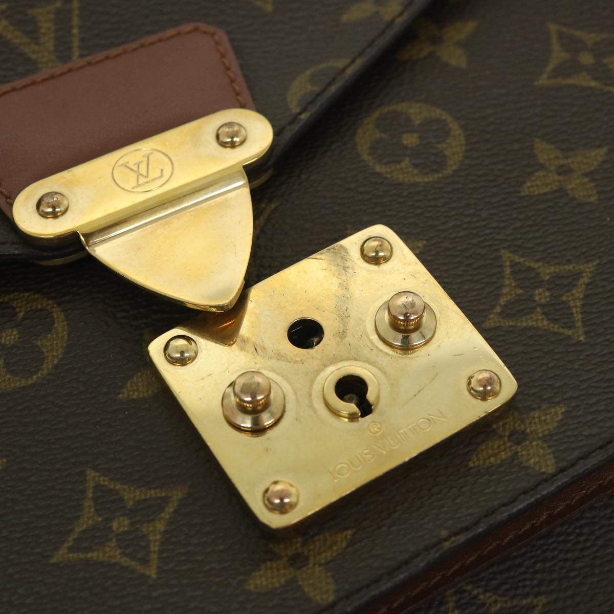 LOUIS VUITTON Monogram Monceau 28 Hand Bag 2way M51185 LV 55540