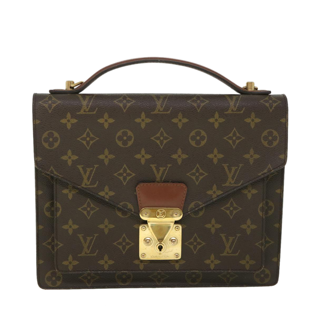 LOUIS VUITTON Monogram Monceau 28 Hand Bag 2way M51185 LV 55540