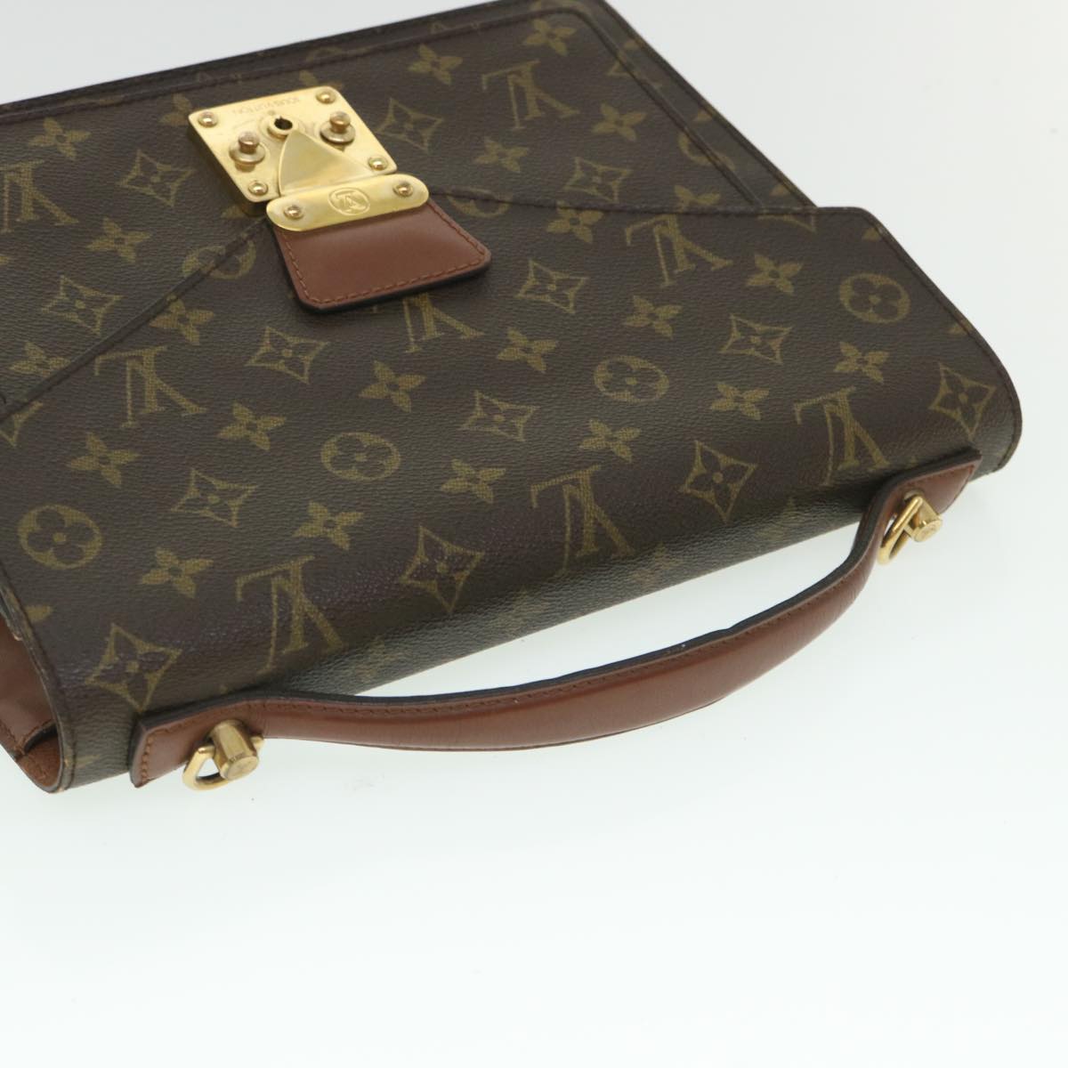 LOUIS VUITTON Monogram Monceau 28 Hand Bag 2way M51185 LV 55540