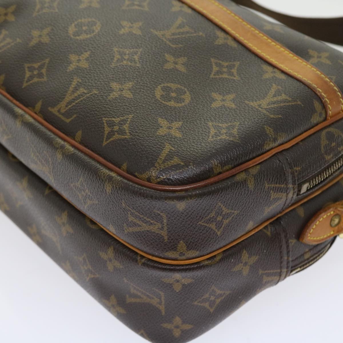 LOUIS VUITTON Monogram Reporter PM Shoulder Bag M45254 LV 55541